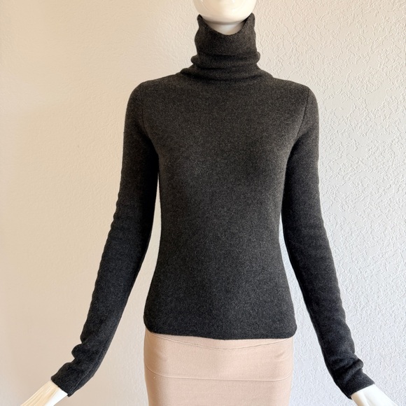 Ralph Lauren Purple Label Dark Gray Turtleneck Sweater
